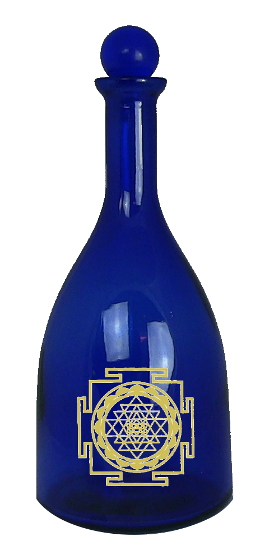 bottiglia con adesivo