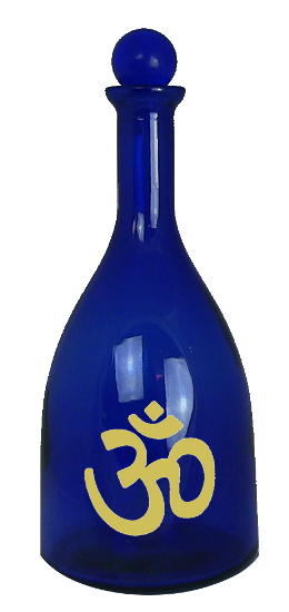 bottiglia con adesivo