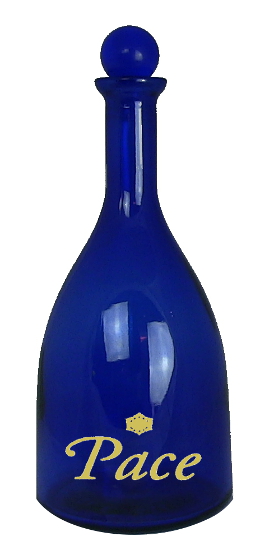 bottiglia con adesivo